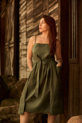 Briar Bloom Linen Dress